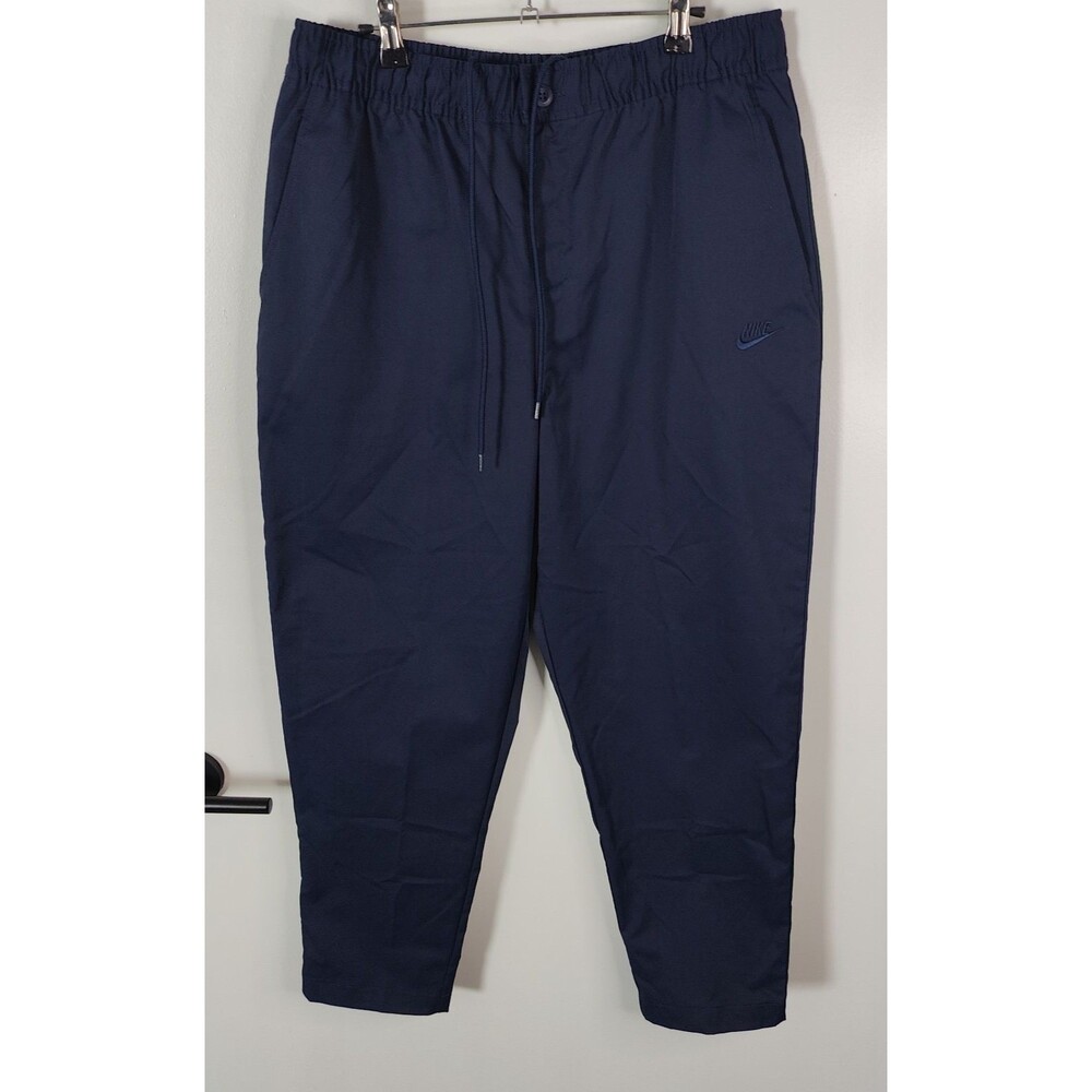 Nike Pants Mens Large Blue Club Woven Tapered Standard Fit Regular Length NEW